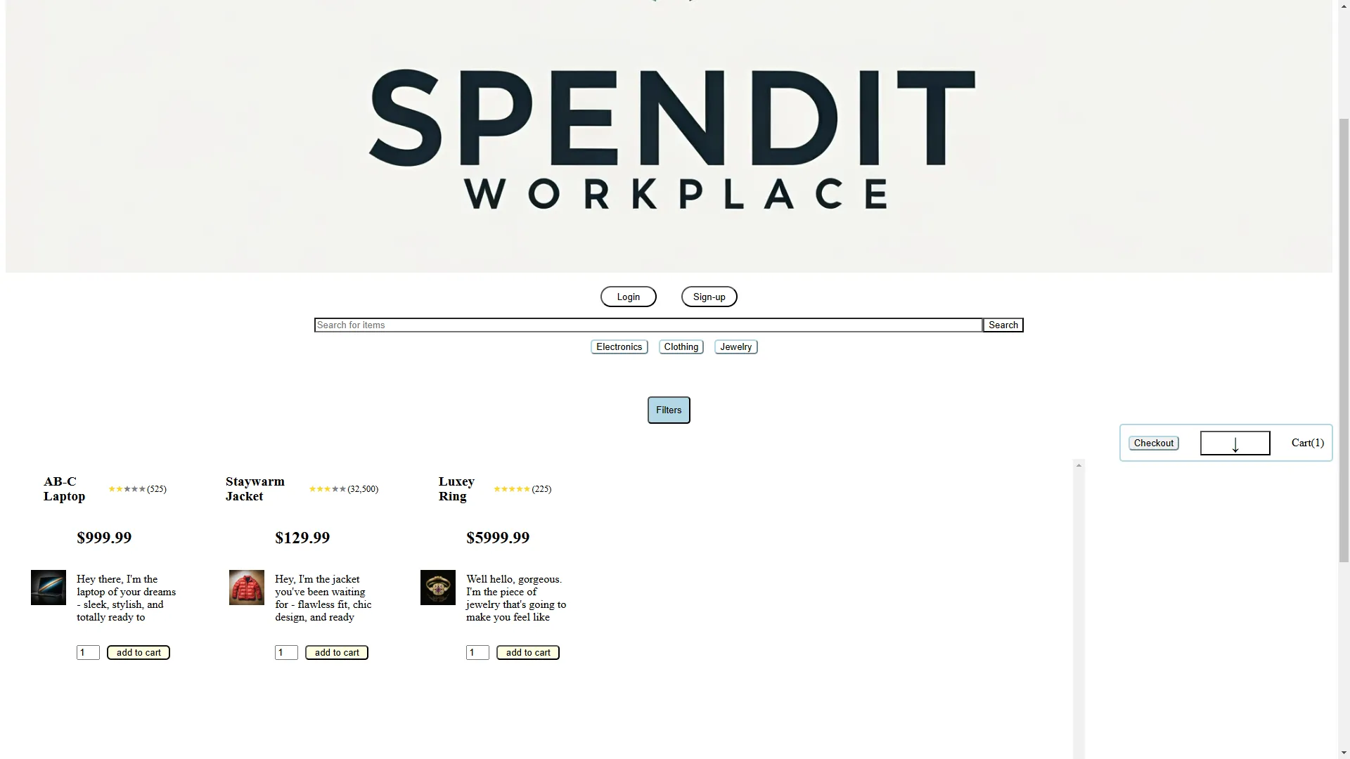 E-commerce Marketplace preview